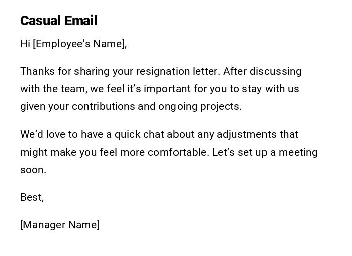 Casual Email Casual Email