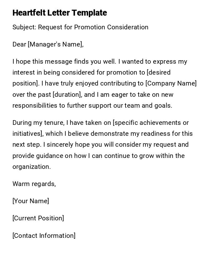 Heartfelt Letter Template Heartfelt Letter Template
