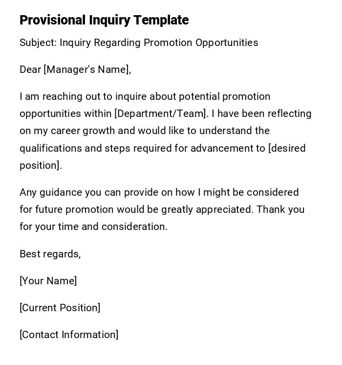 Provisional Inquiry Template Provisional Inquiry Template