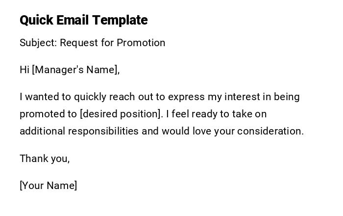 Quick Email Template Quick Email Template