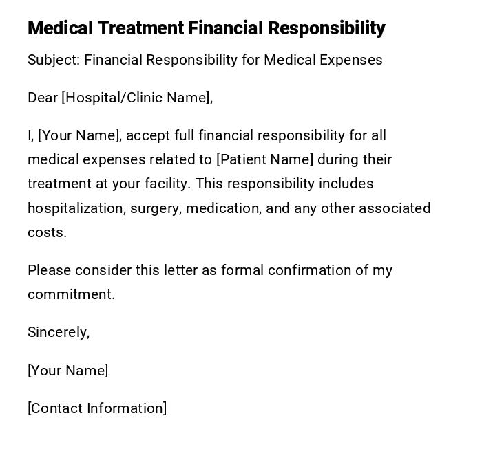 Medical Treatment Financial Responsibility Medical Treatment Financial Responsibility