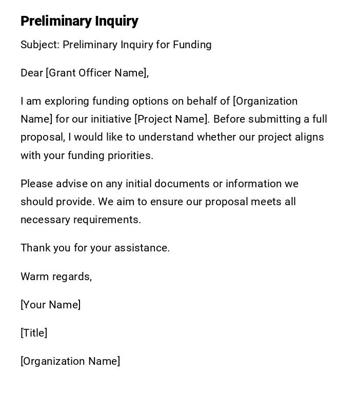 Preliminary Inquiry Preliminary Inquiry