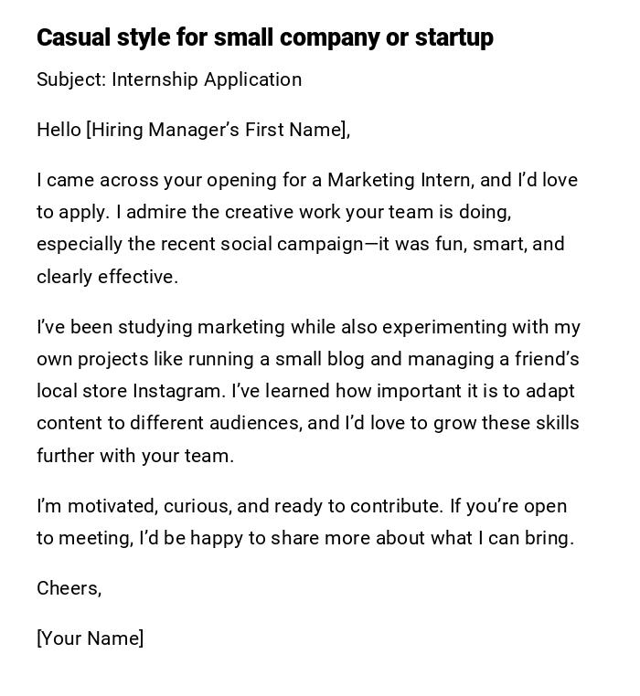 Casual style for small company or startup Casual style for small company or startup