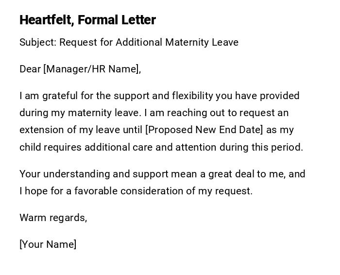 Heartfelt, Formal Letter Heartfelt, Formal Letter