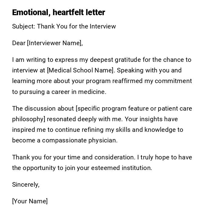 Emotional, heartfelt letter Emotional, heartfelt letter