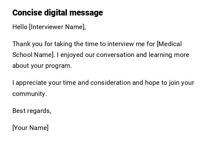 Concise digital message Concise digital message