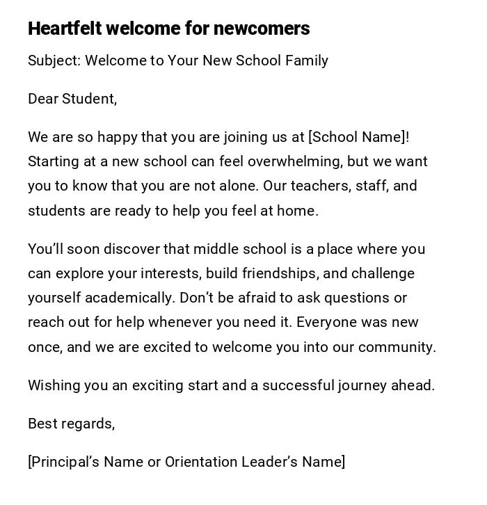 Heartfelt welcome for newcomers Heartfelt welcome for newcomers