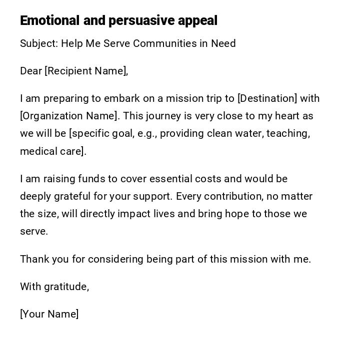 Emotional and persuasive appeal