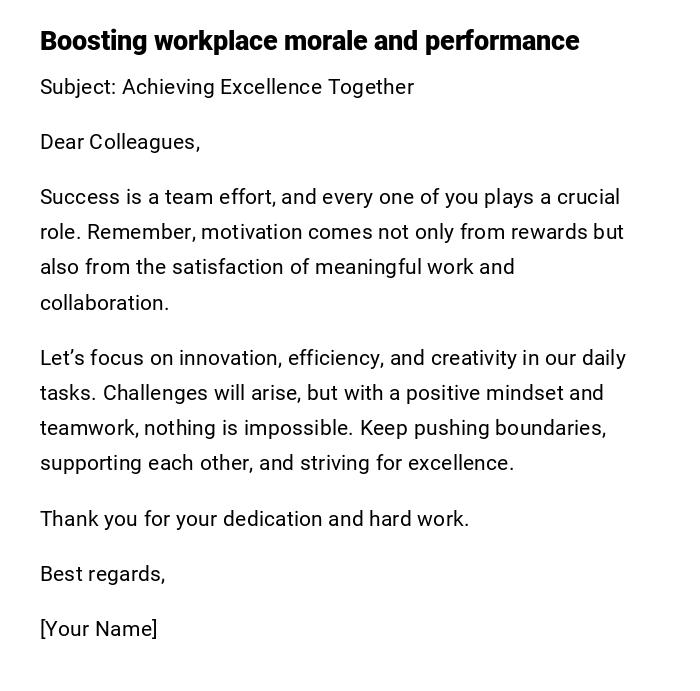 Boosting workplace morale and performance Boosting workplace morale and performance
