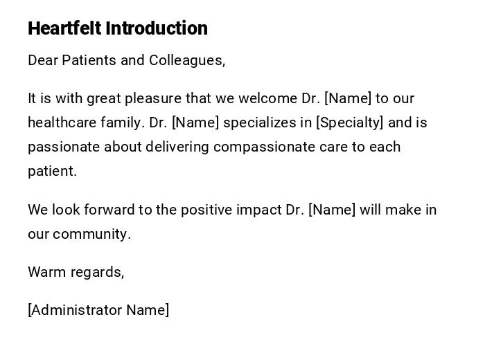 Heartfelt Introduction Heartfelt Introduction