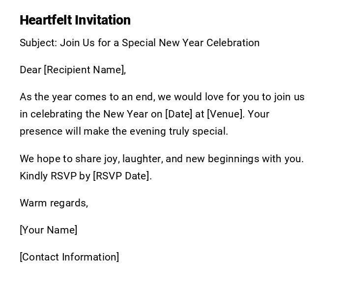 Heartfelt Invitation Heartfelt Invitation