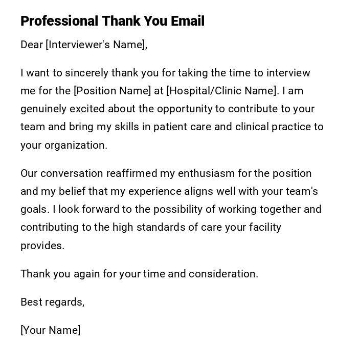 Professional Thank You Email Professional Thank You Email