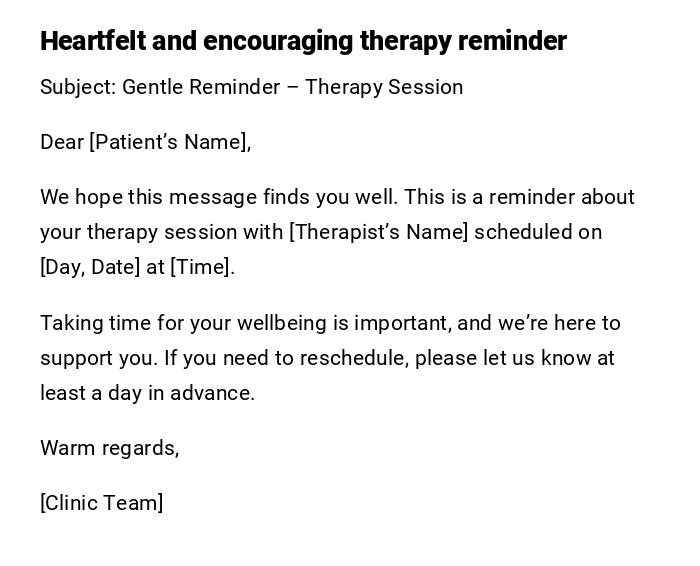 Heartfelt and encouraging therapy reminder Heartfelt and encouraging therapy reminder
