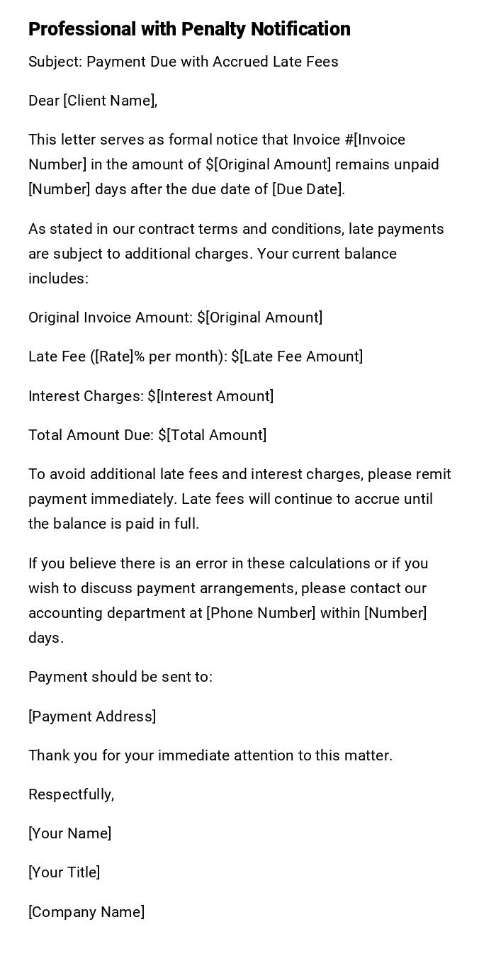 Professional with Penalty Notification Professional with Penalty Notification