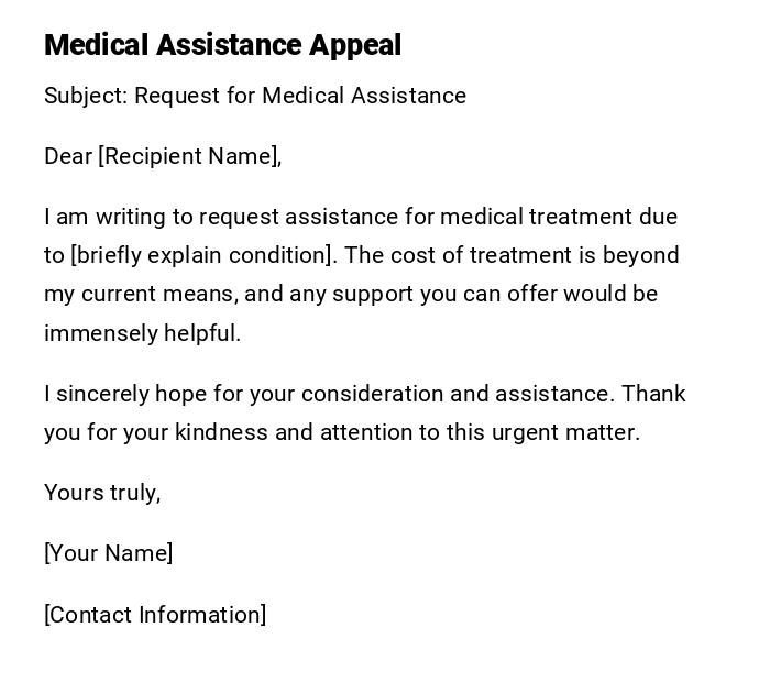 Medical Assistance Appeal Medical Assistance Appeal