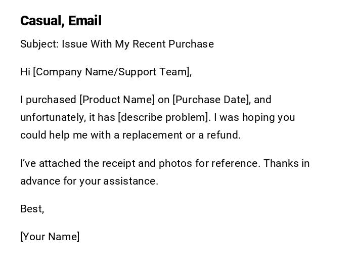 Casual, Email