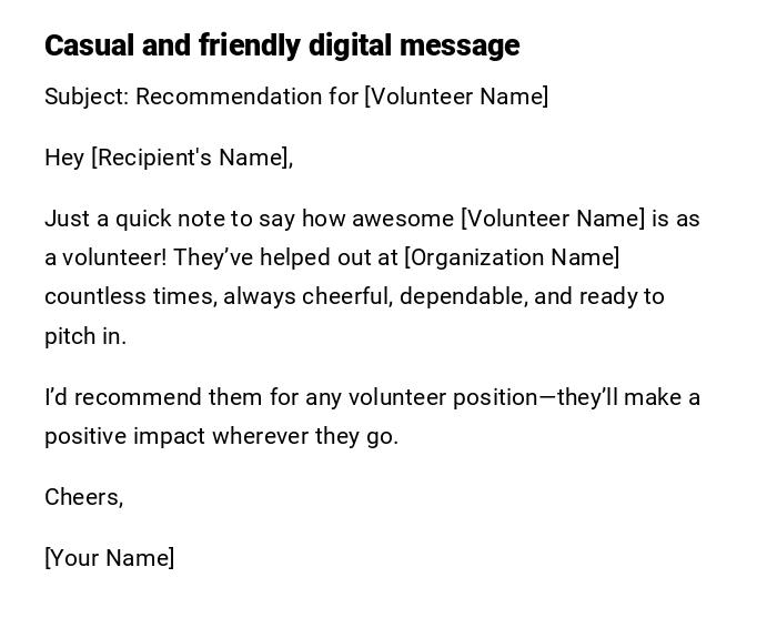 Casual and friendly digital message Casual and friendly digital message