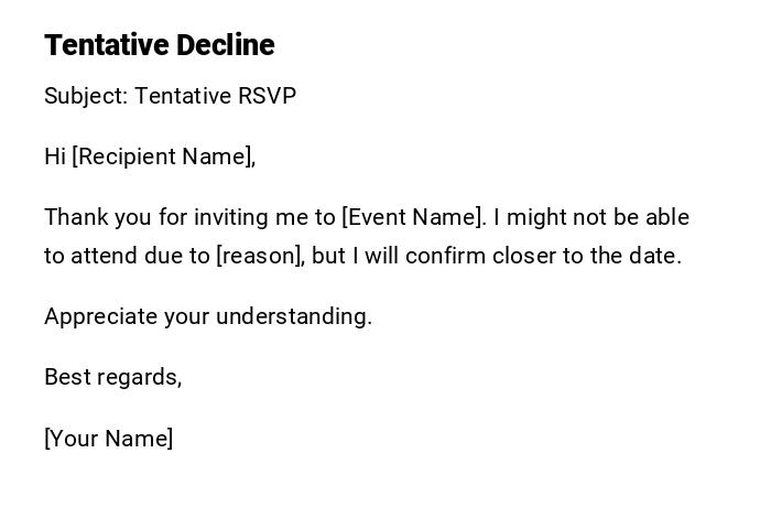 Tentative Decline Tentative Decline