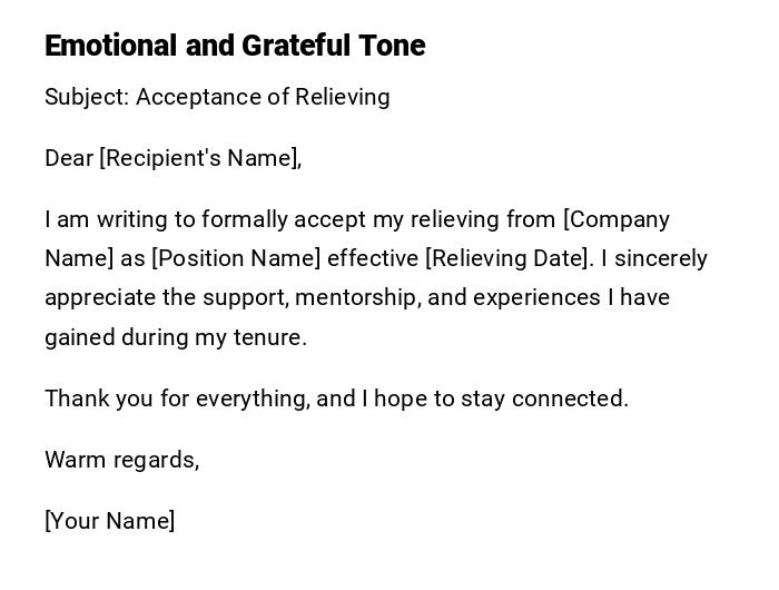 Emotional and Grateful Tone Emotional and Grateful Tone