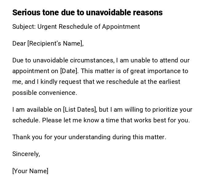 Serious tone due to unavoidable reasons Serious tone due to unavoidable reasons