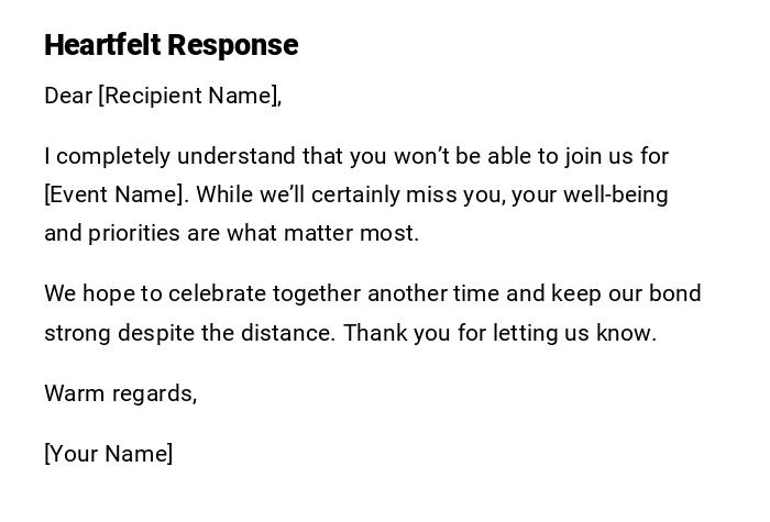 Heartfelt Response Heartfelt Response
