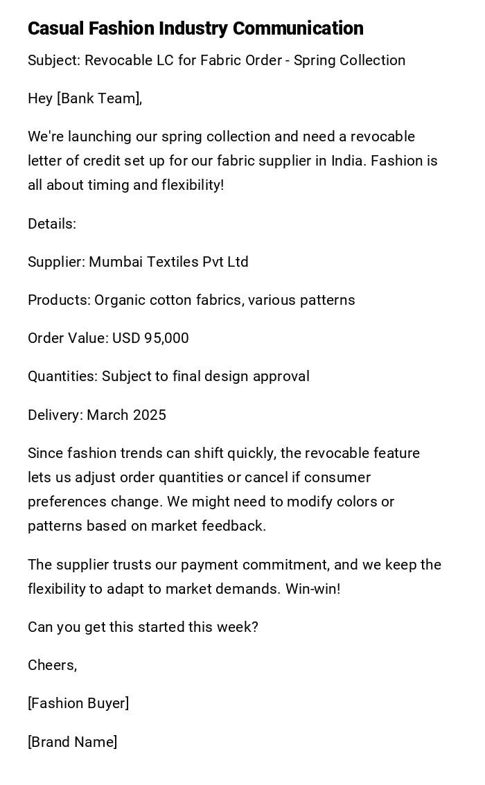 Casual Fashion Industry Communication Casual Fashion Industry Communication