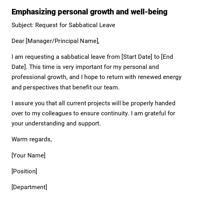 Emphasizing personal growth and well-being