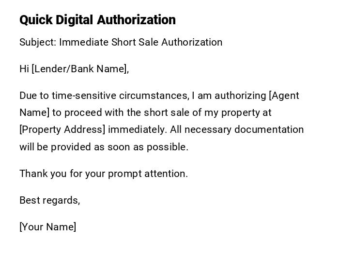 Quick Digital Authorization