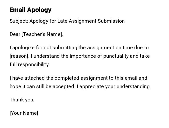 Email Apology Email Apology