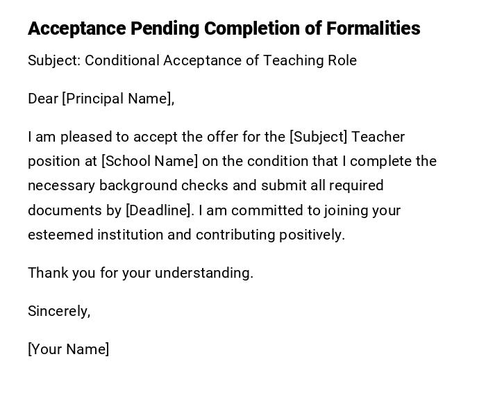 Acceptance Pending Completion of Formalities Acceptance Pending Completion of Formalities