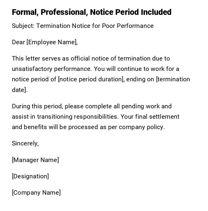 Formal, Professional, Notice Period Included Formal, Professional, Notice Period Included