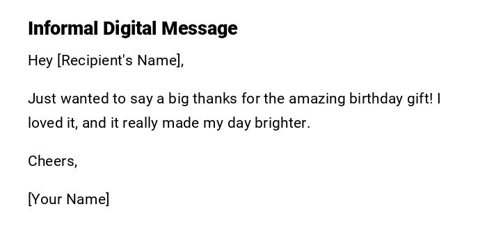 Informal Digital Message Informal Digital Message