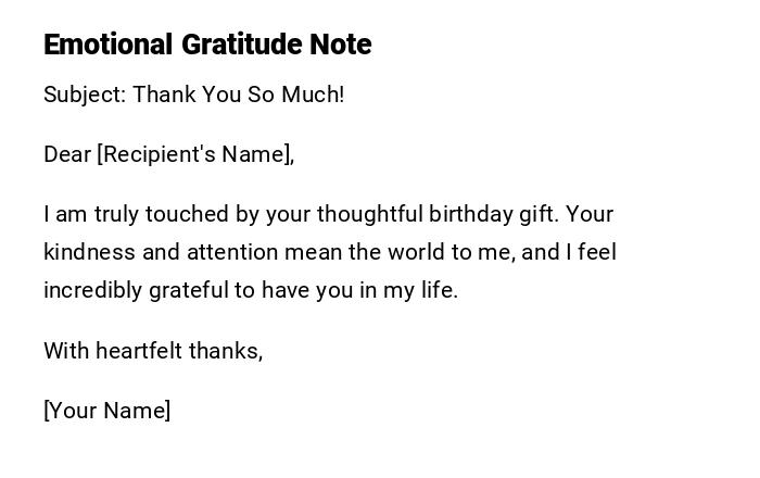 Emotional Gratitude Note Emotional Gratitude Note