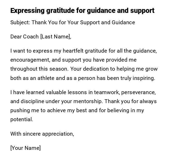 Expressing gratitude for guidance and support Expressing gratitude for guidance and support
