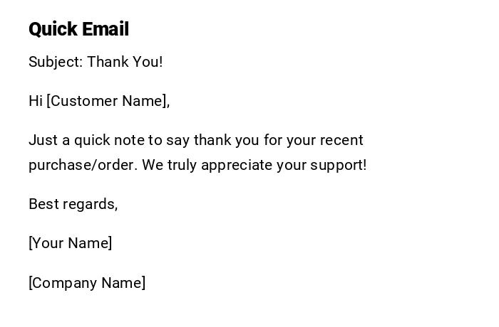 Quick Email