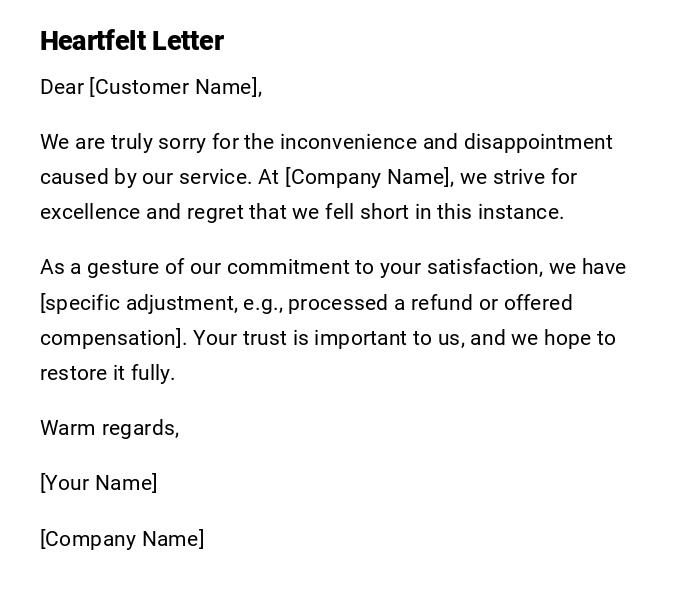 Heartfelt Letter