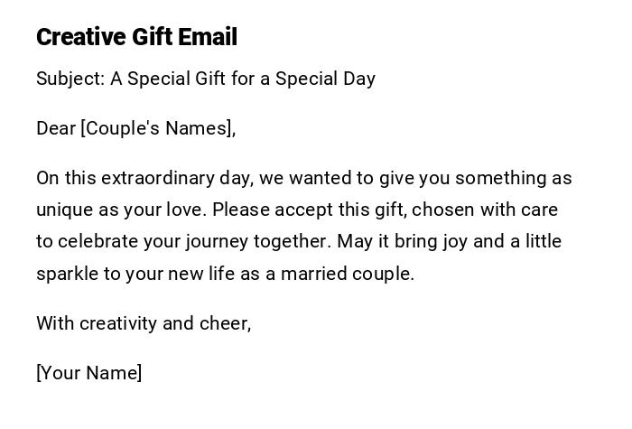 Creative Gift Email