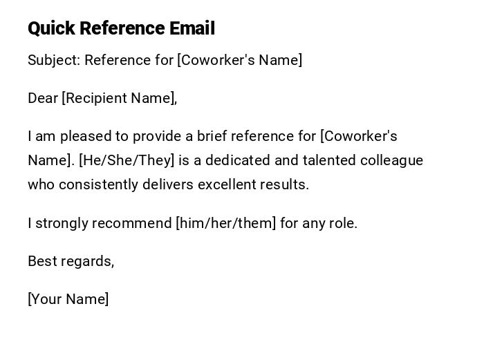 Quick Reference Email Quick Reference Email